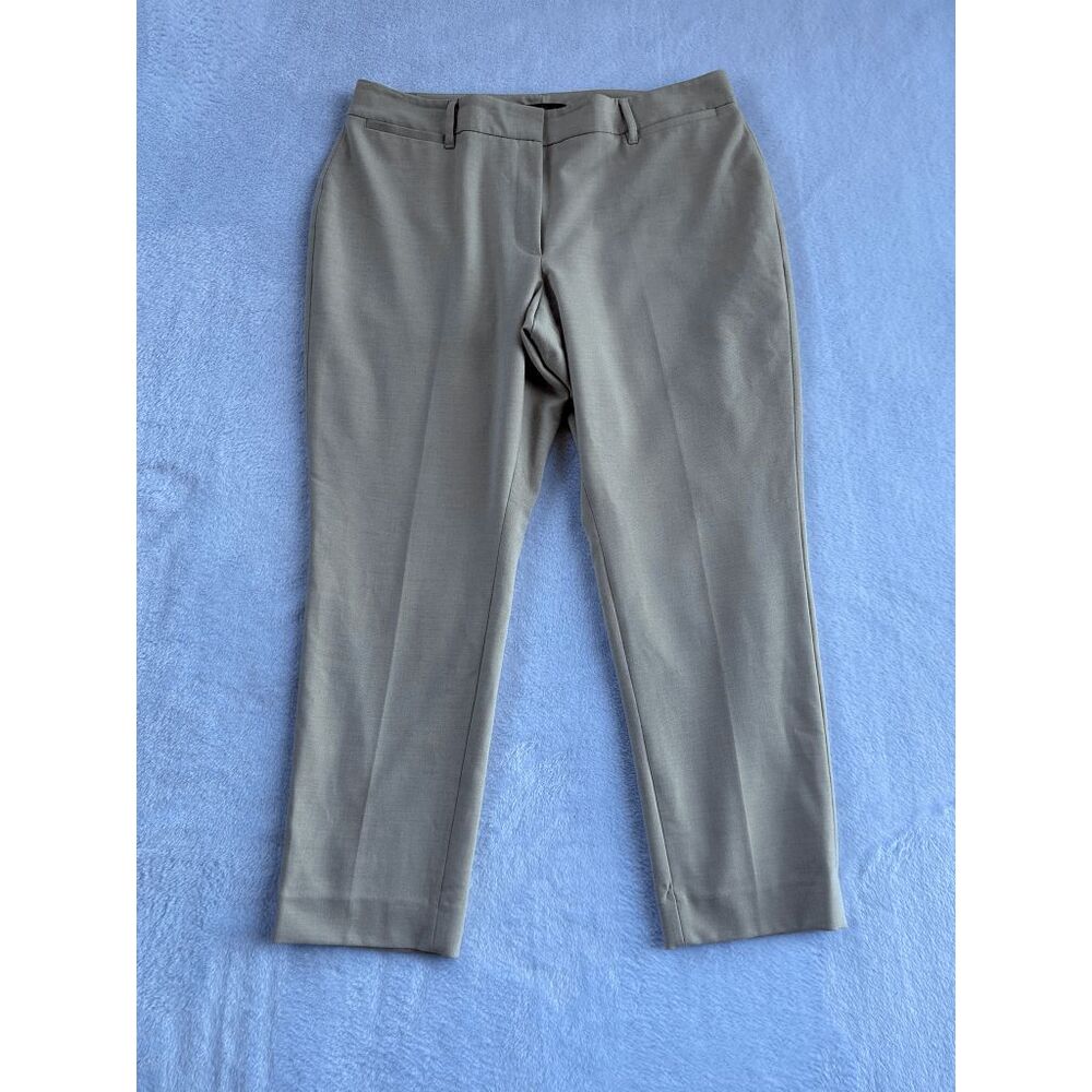 White House Black Market Dressy Tan Pants, Size 12R, Neutral, Corpcore Tailored